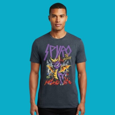 Retro Purple Dragon Classic Gamer Tee