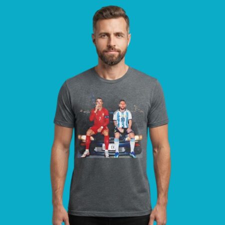 Ronaldo Portugal And Messi Argentina Smoking Beer Shirt