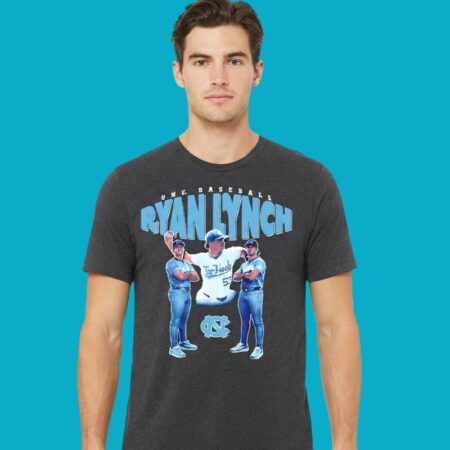Ryan Lynch North Carolina Tar Heels UNC Baseball Logo Shirt