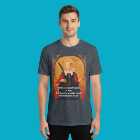 Saint Lucy Patron of Sight Clarity Cost Tee