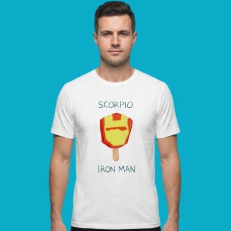 Scorpio Iron Man Marvel Zodiac Superhero Tee