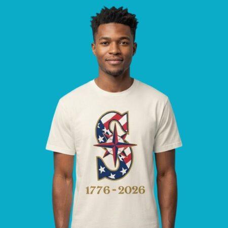 Seattle Mariners MLB 1776 2026 250th Fourth Of July Shirt
