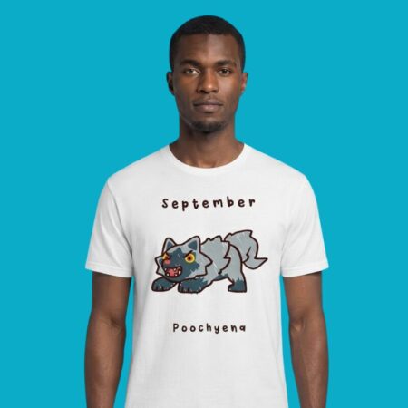 September Poochyena Dark Type Pokemon Game Freak Tee