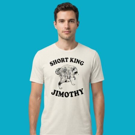 Short King Cute Animal Humor Graphic Tee