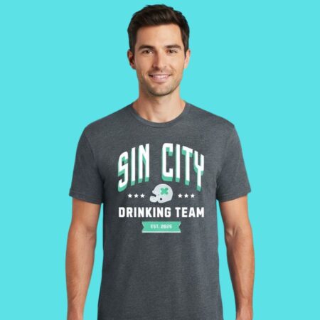 Sin City Drinking Team 2026 Football Tee