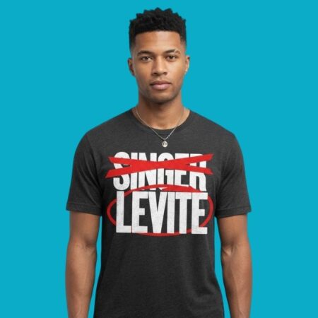 Singer Levite Music Text Design Shirt