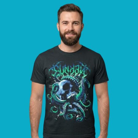 Skull And Octopus Tentacles Gothic Dark Art Shirt