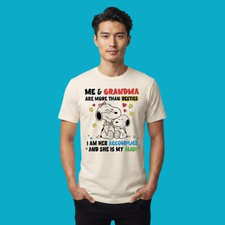 Snoopy Me And Grandma More Than Besties I Am Her Accomplice Shirt