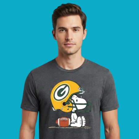 Snoopy x Green Bay Packers NFL Football Helmet Shirt