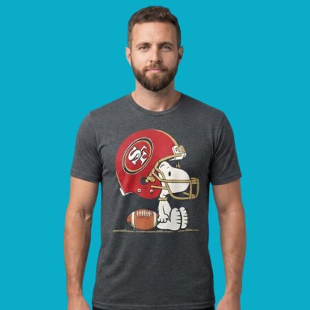 Snoopy x San Francisco 49ers NFL Football Helmet Shirt