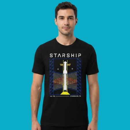 SpaceX Starship V3 T2 Starbase Rocket Tee