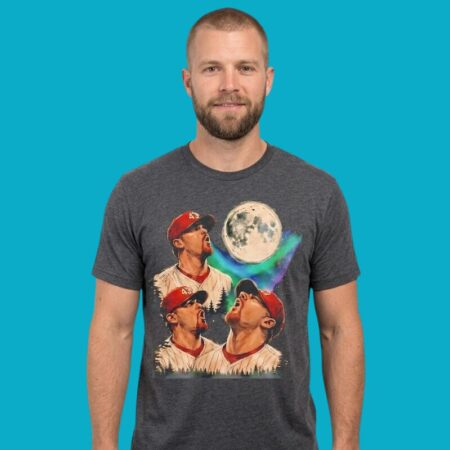 St Louis Cardinals Moon Aurora Baseball Shirt