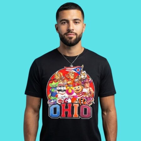 State Baseball Mascot Sport Graphic Tee