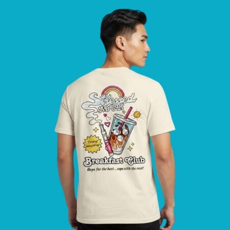 Stressed Adult Breakfast Club Tired Of Everything Cope With Rest Shirt