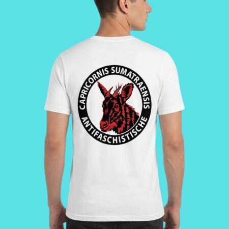 Sumatran Serow Antifascist Political Statement Tee