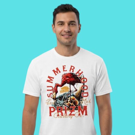 Summerhood Flamingo Skull Surf Graphic Tee