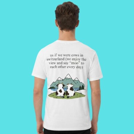 Swiss Cows Aesthetic Funny Cartoon Graphic Tee