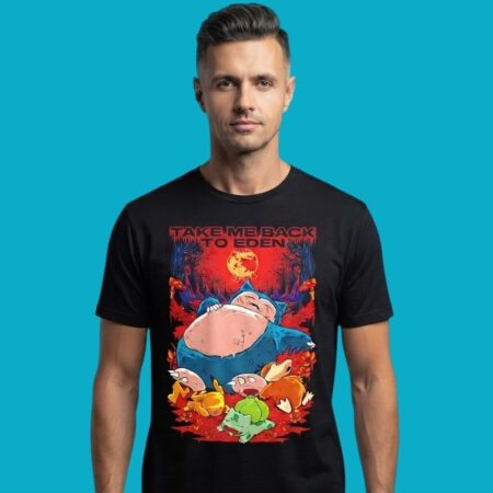 Take Me Back To Eden Pokemon Snorlax Pikachu Bulbasaur Shirt