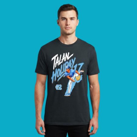 Talan Holiday 17 North Carolina Tar Heels Baseball Shirt
