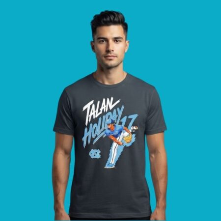 Talan Holiday 17 North Carolina Tar Heels Baseball T-Shirt