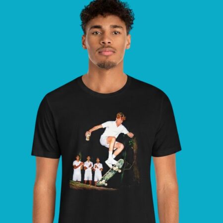Tennis Star Skateboarder Wimbledon Style Tee