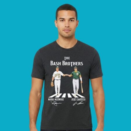The Bash Brothers Mark McGwire And Jose Canseco Oakland Athletics Signatures Shirt