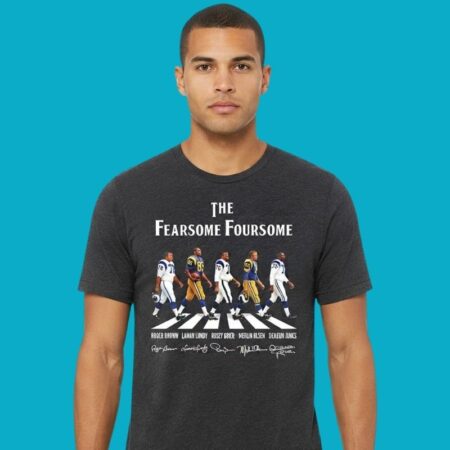 The Fearsome Foursome Rams Abbey Road Signatures Shirt
