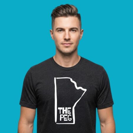The Peg Manitoba Map Winnipeg Canada T-Shirt