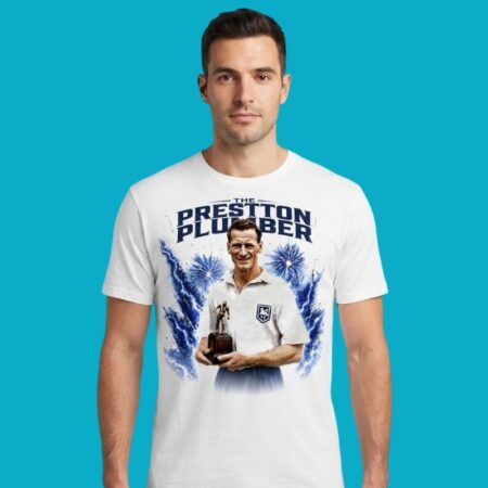 Tom Finney Preston Plumber Football Legend Tee