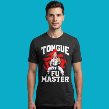Tongue Fu Master Martial Arts Funny Tee