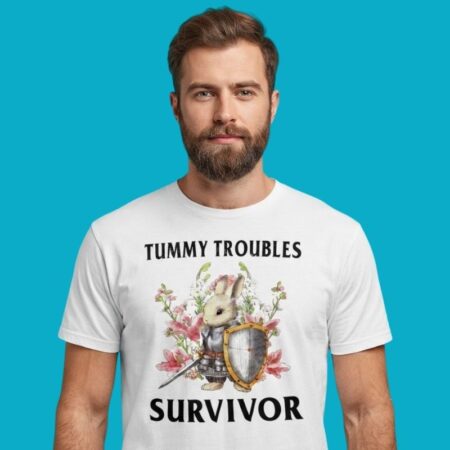 Tummy Troubles Survivor Knight Rabbit Tee