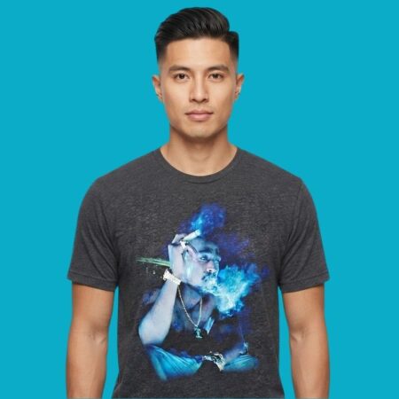 Tupac Shakur Smoking Cigar 2Pac Hip Hop T-Shirt