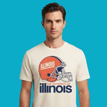 University Of Illinois Football Helmet Shirt
