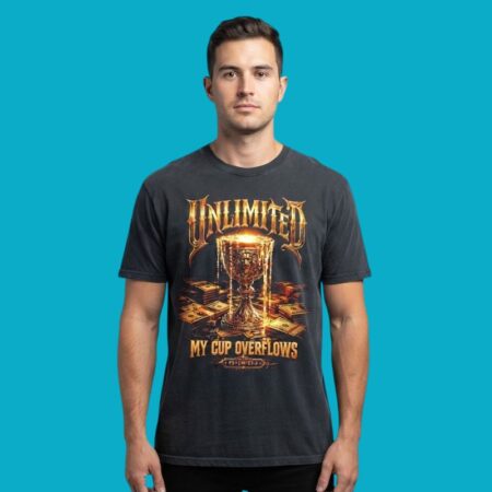 Unlimited My Cup Overflows Psalm 23 Holy Grail Shirt