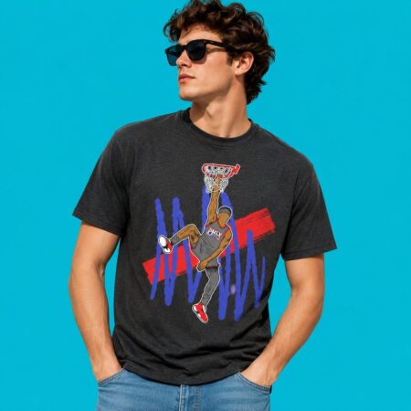 V J Edgecombe FHLY Basketball Dunk Athlete Sports T-Shirt