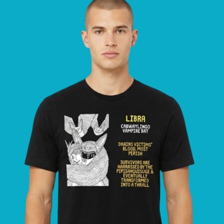 Vampire Bat Zodiac Horrors Graphic Tee