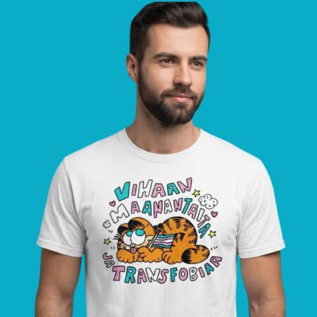 Vihaan Maanantaita Ja Transfobiaa Cat Flag Shirt