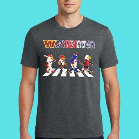Washington Sports Mascots Abbey Road Mashup Tee