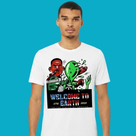 Will Smith Welcome To Earth Victor Wembanyama Spurs Shirt