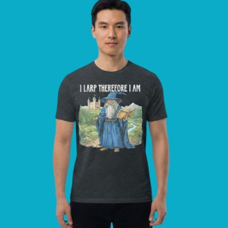 Wizard I LARP Therefore I Am Funny Gaming Shirt