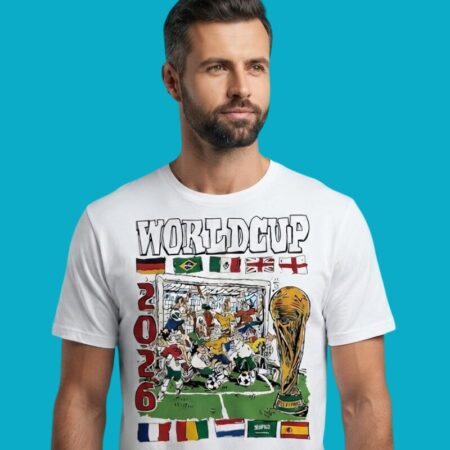 World Cup 2026 10 Team Caricature Shirt