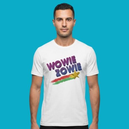 Wowie Zowie Retro Colorful Star 1970s Vintage T-Shirt
