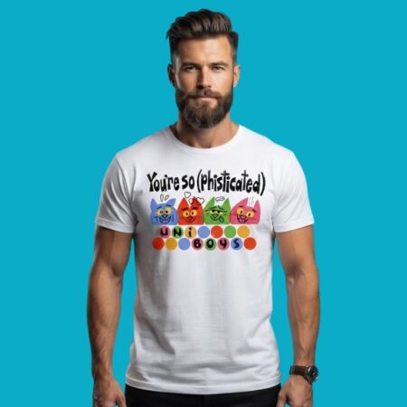 Youre So Phisticated Uni Boys Cat Funny Pet T-Shirt