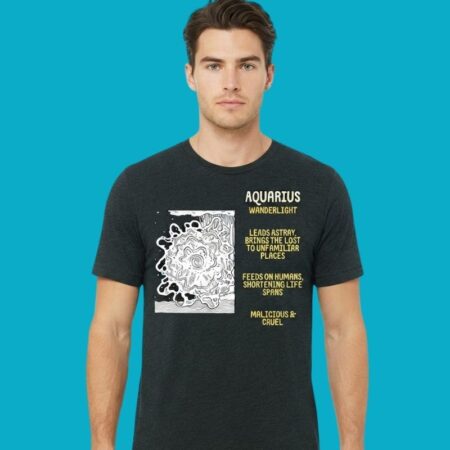 Zodiac Aquarius Mystical Celestial Graphic Tee