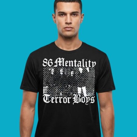 86 Mentality Terror Boys Hardcore Punk Graphic Tee