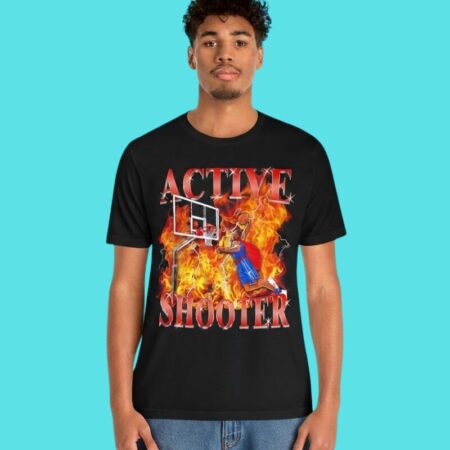 Active Shooter Orlando Basketball Fan Tee