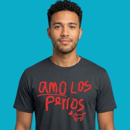 Amo Los Perros Dog Lover Pet Owner Spanish Graphic Tee
