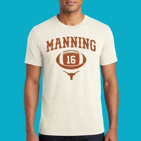 Arch Manning 16 Texas Longhorn Football Name Number Tee