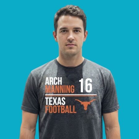 Arch Manning 16 Texas Longhorn Football Sport Stack Tee