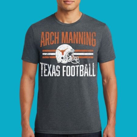 Arch Manning Texas Longhorn Football Helmet Hero Tee